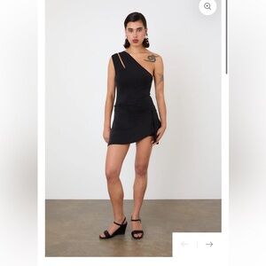 Brand New Peachy Den Kylie Skort Dress in Graphite (black). Size M